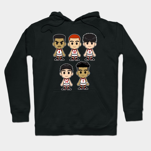 The First Slam Dunk Anime Chibi Hoodie by Chibi Pops